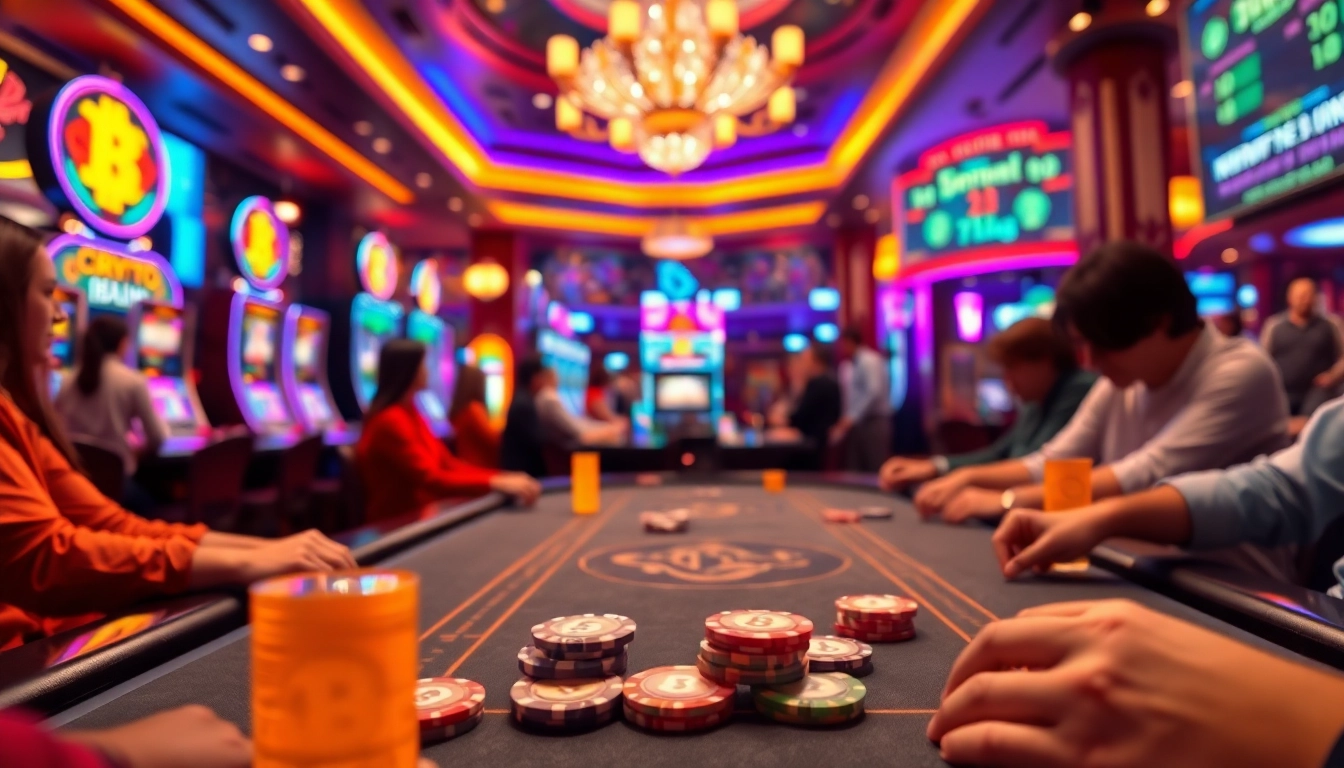 Meilleur casino crypto avec des joueurs engagés autour d'une table de poker.