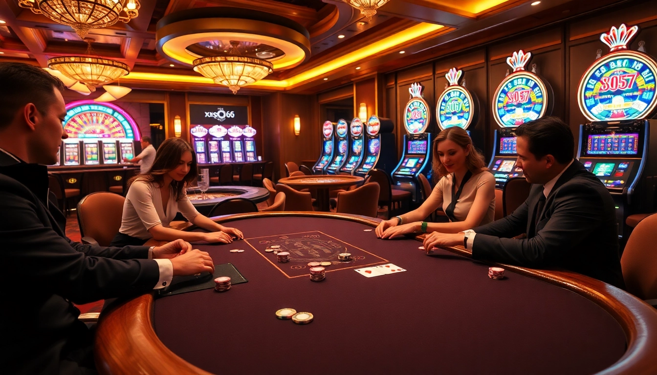 Experience thrilling gameplay at xoso66's vibrant casino tables, filled with excitement and winning opportunities.