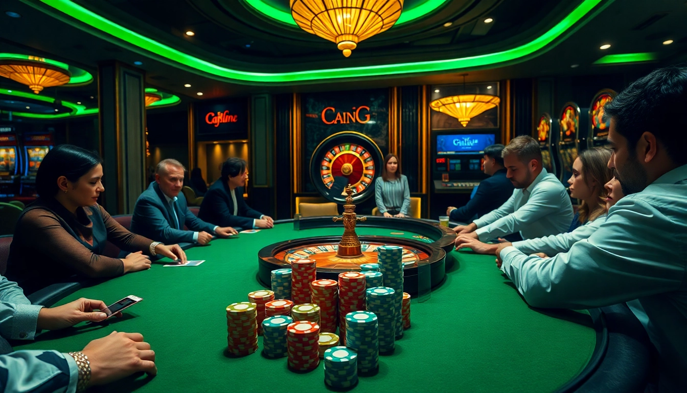 Play poker with excitement at OK8386's upscale casino tables, showcasing vibrant chips.