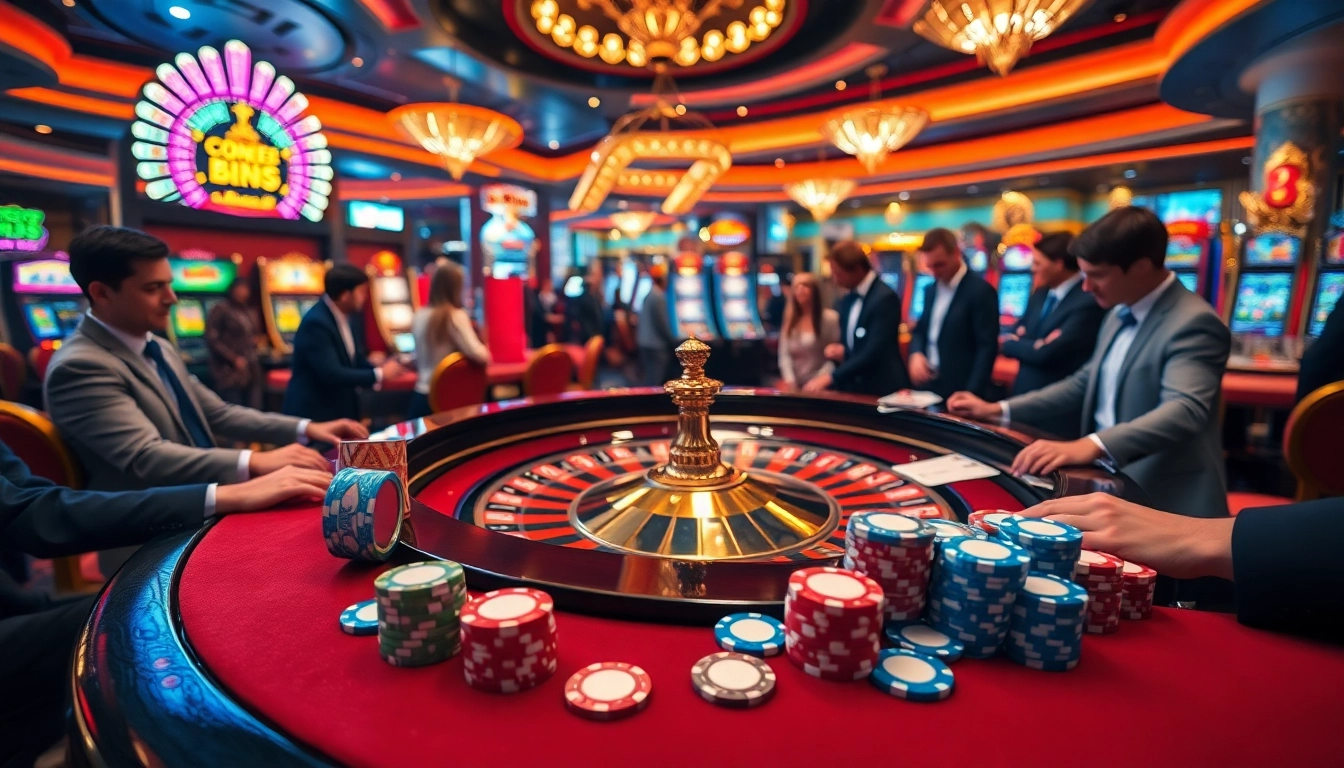 Players engaging in a high-stakes game at CM88 casino's roulette table.