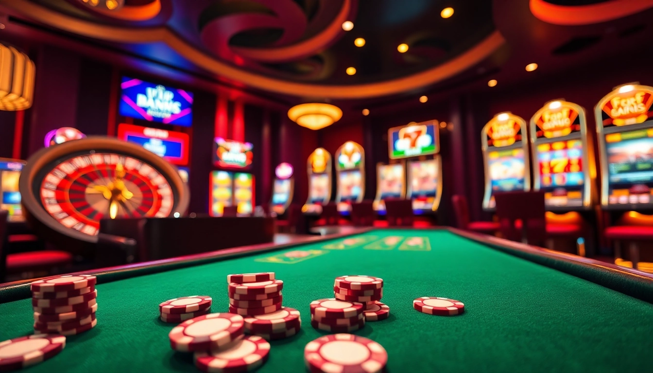 Découvrez l'attrait du meilleur casino en ligne 2035 avec des éléments de jeu vibrants et luxueux.