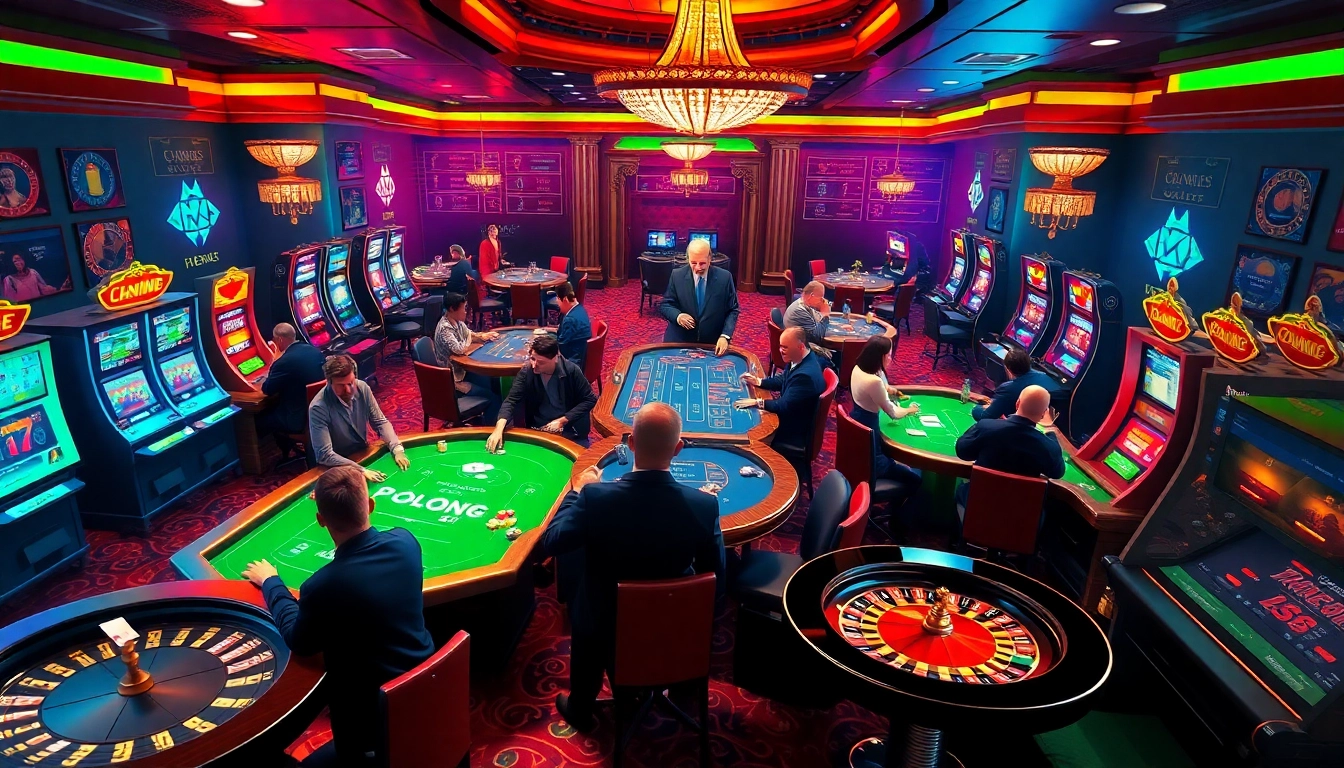 Vivez l'excitation au meilleur casino en ligne 2026 avec des joueurs engagés dans des jeux de table palpitants et des machines à sous.