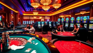 Players enjoying a high-stakes Baccarat game at https://m88zo.com/, showcasing luxury and excitement in online gambling.