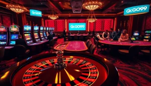 Experience thrilling gameplay at Go99 with exciting casino tables and vibrant slot machines.