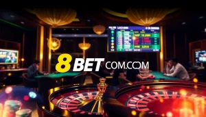 Experience the excitement of betting at F8BET COM in a vibrant online casino setting.