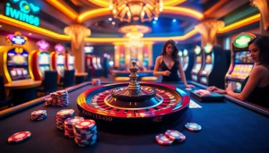 Experience the excitement of gambling at Iwin68 with vibrant casino visuals and engaging gameplay.